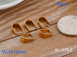 Stainless Steel Pendant Clasp--5pcs Pirce