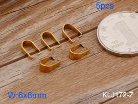 Stainless Steel Pendant Clasp--5pcs Pirce