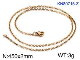 Staineless Steel Small Gold-plating Chain