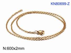 Staineless Steel Small Gold-plating Chain