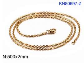 Staineless Steel Small Gold-plating Chain