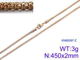Staineless Steel Small Gold-plating Chain
