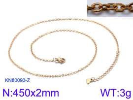 Staineless Steel Small Gold-plating Chain