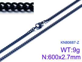 Stainless Steel Black-plating Necklace