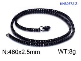 Stainless Steel Black-plating Necklace