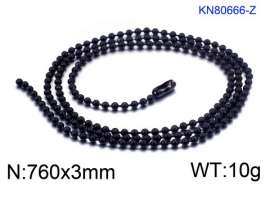 Stainless Steel Black-plating Necklace
