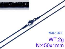 Stainless Steel Black-plating Necklace