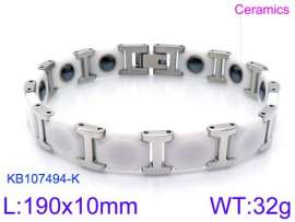 Stainless steel with Ceramic Bracelet