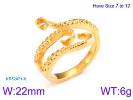 Stainless Steel Gold-plating Ring