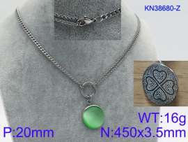 Stainless Steel Stone Necklace
