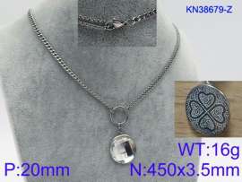 Stainless Steel Stone Necklace