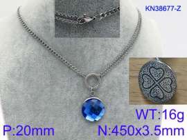 Stainless Steel Stone Necklace