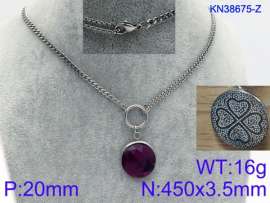 Stainless Steel Stone Necklace