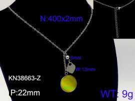 Stainless Steel Stone Necklace