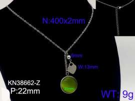 Stainless Steel Stone Necklace