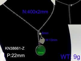 Stainless Steel Stone Necklace