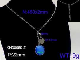 Stainless Steel Stone Necklace