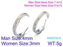 Stainless Steel Lover Ring