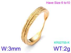 Stainless Steel Gold-plating Ring