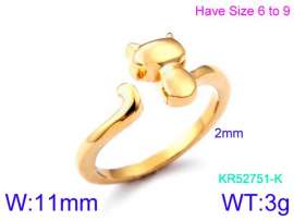 Stainless Steel Gold-plating Ring