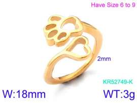 Stainless Steel Gold-plating Ring