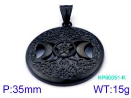 Stainless Steel Black-plating Pendant