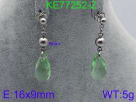 Stainless Steel Stone&Crystal Earring