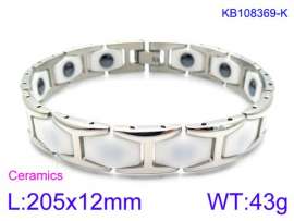 Stainless steel with Ceramic Bracelet