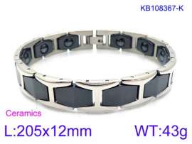 Stainless steel with Ceramic Bracelet