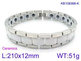 Stainless steel with Ceramic Bracelet