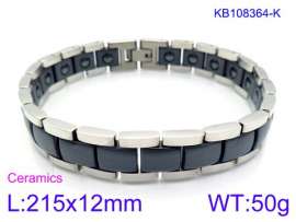 Stainless steel with Ceramic Bracelet