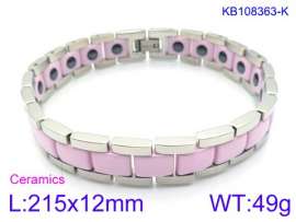 Stainless steel with Ceramic Bracelet