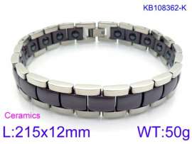 Stainless steel with Ceramic Bracelet