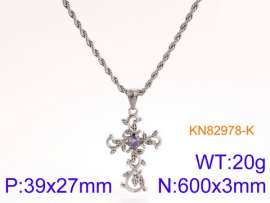 Stainless Steel Stone Necklace
