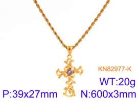 Stainless Steel Stone Necklace