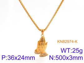 Stainless Steel Stone Necklace