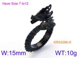 Stainless Steel Black-plating Ring