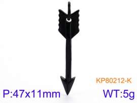 Stainless Steel Black-plating Pendant