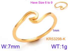 Stainless Steel Gold-plating Ring