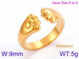 Stainless Steel Gold-plating Ring