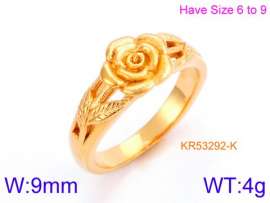 Stainless Steel Gold-plating Ring