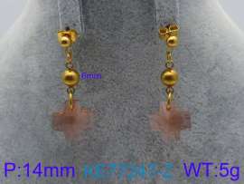 Stainless Steel Stone&Crystal Earring