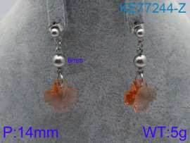 Stainless Steel Stone&Crystal Earring