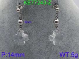 Stainless Steel Stone&Crystal Earring