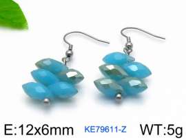 Stainless Steel Stone&Crystal Earring