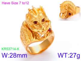 Stainless Steel Gold-plating Ring