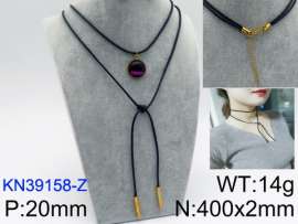 Stainless Steel Stone Necklace