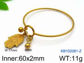 Stainless Steel Gold-plating Bangle