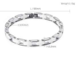 Stainless steel with Ceramic Bracelet