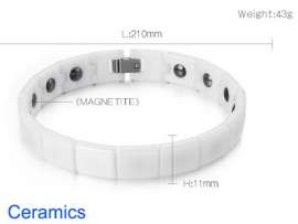 Stainless steel with Ceramic Bracelet